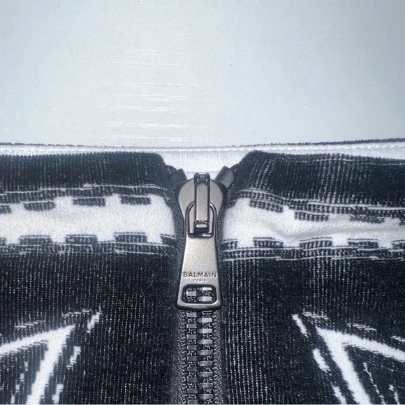 BALMAIN Western Detail Velvet Skirt - Picture 4 of 5